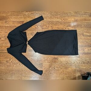 Chic Black Long Sleeve Dress